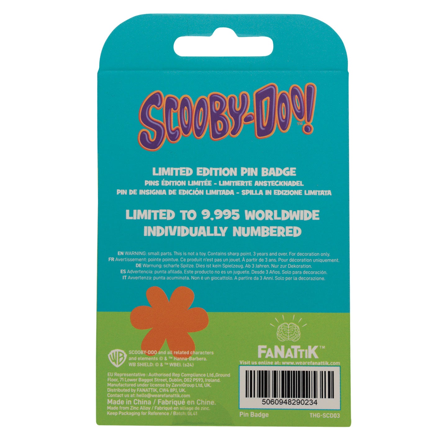 Scooby Doo Limited Edition Pin Badge