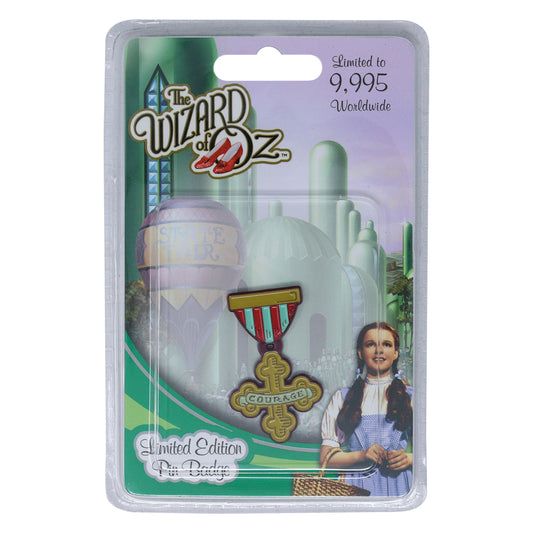 The Wizard of Oz Limited edition Courage Medal Pin Badge from Fanattik