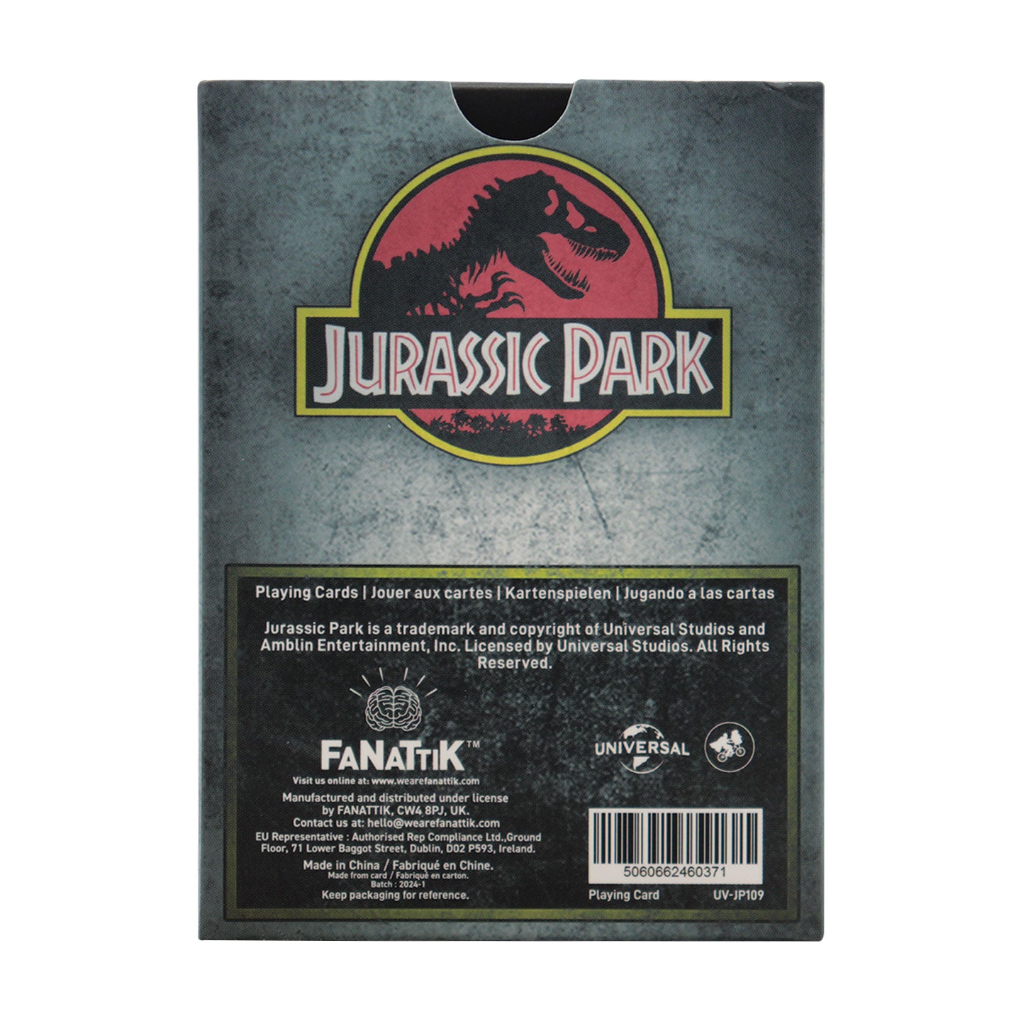 Jurassic Park Gift Shop Playing Cards