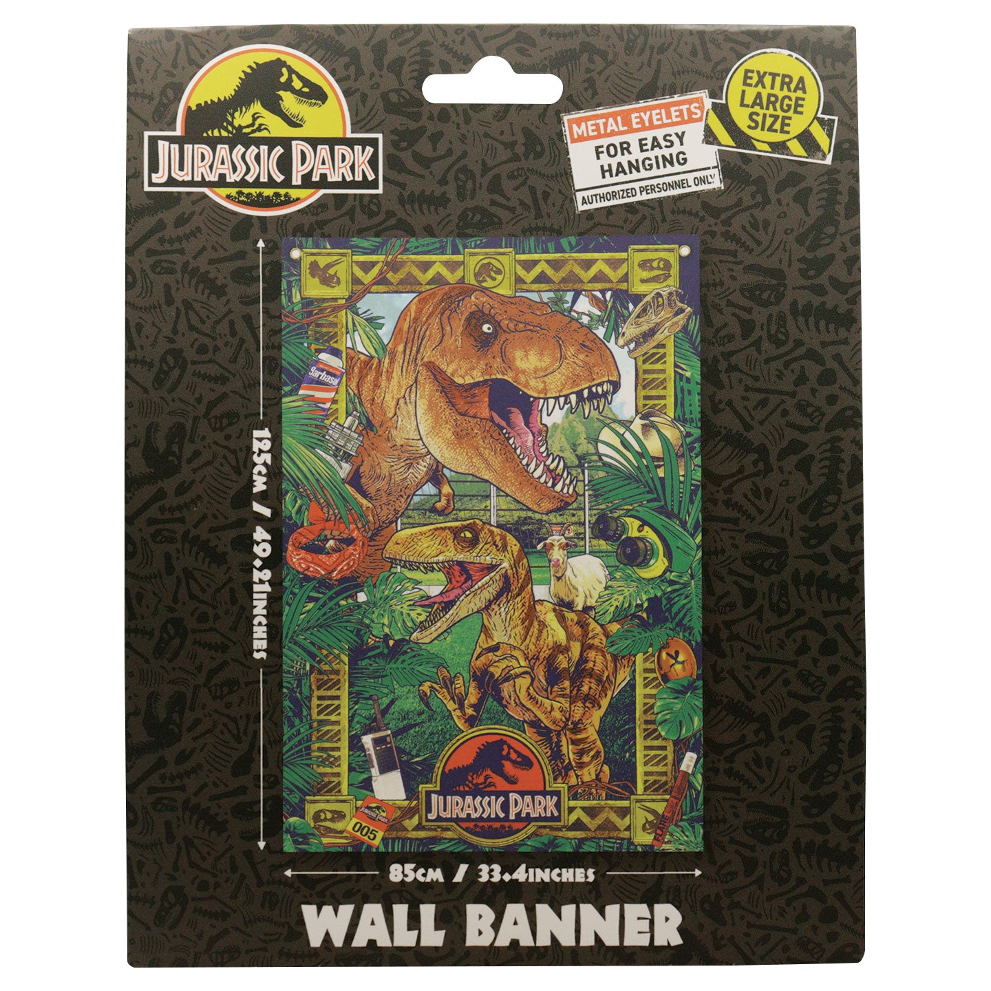 Jurassic Park Wall Banner Packaging Face