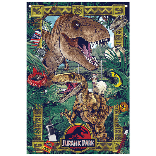 Jurassic Park Wall Banner Close Up