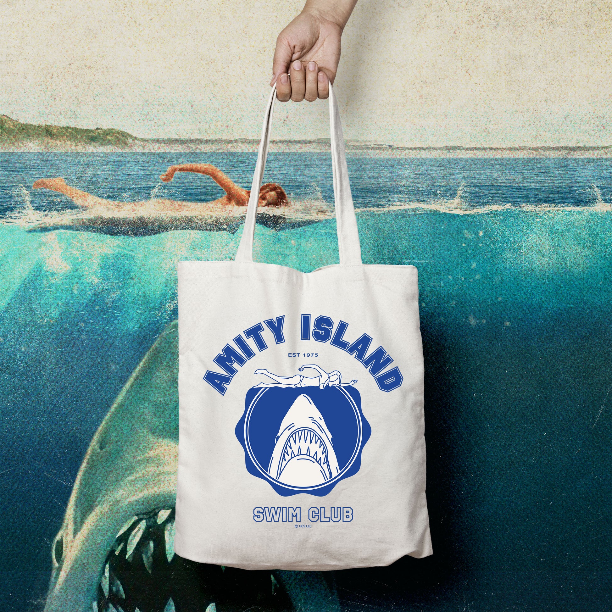 Jaws Amity Island Tote Bag