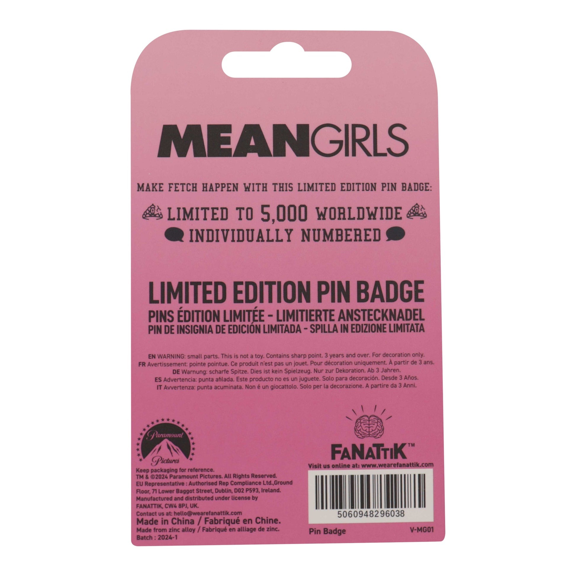 Mean Girls That's So Fetch Pin Badge