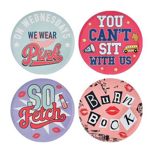 Mean Girls Set of four printed coasters from Fanattik