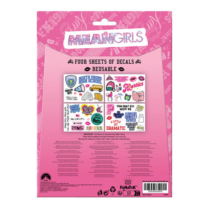 Mean Girls 4 sheets of reusable Tech Decals from Fanattik