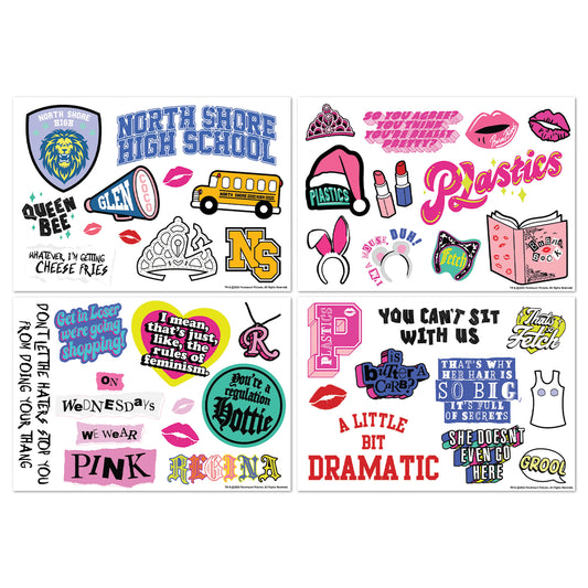 Mean Girls 4 sheets of reusable Tech Decals from Fanattik