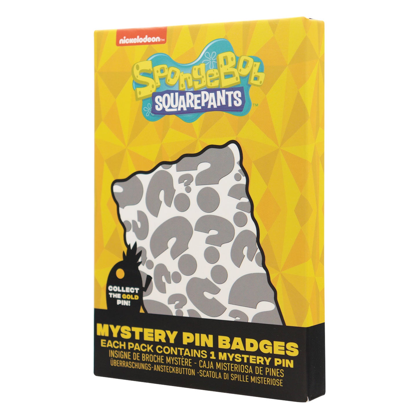 SpongeBob SquarePants Mystery Pins CDU Packaging Close Up