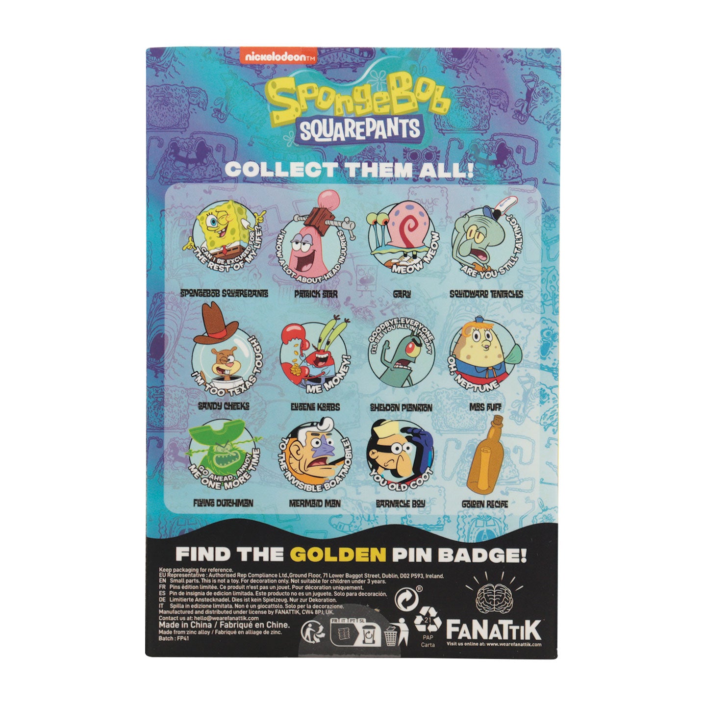 SpongeBob SquarePants Mystery Pins CDU