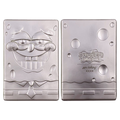 SpongeBob SquarePants 25th anniversary limited edition silver plated collectible ingot from Fanattik