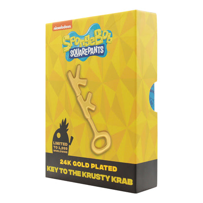 SpongeBob SquarePants 24k Gold Plated Replica Krusty Krab Key