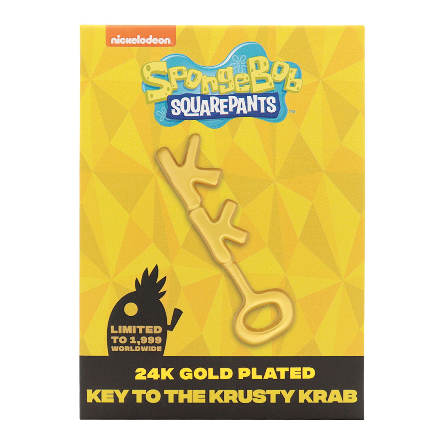 SpongeBob SquarePants 24k Gold Plated Replica Krusty Krab Key