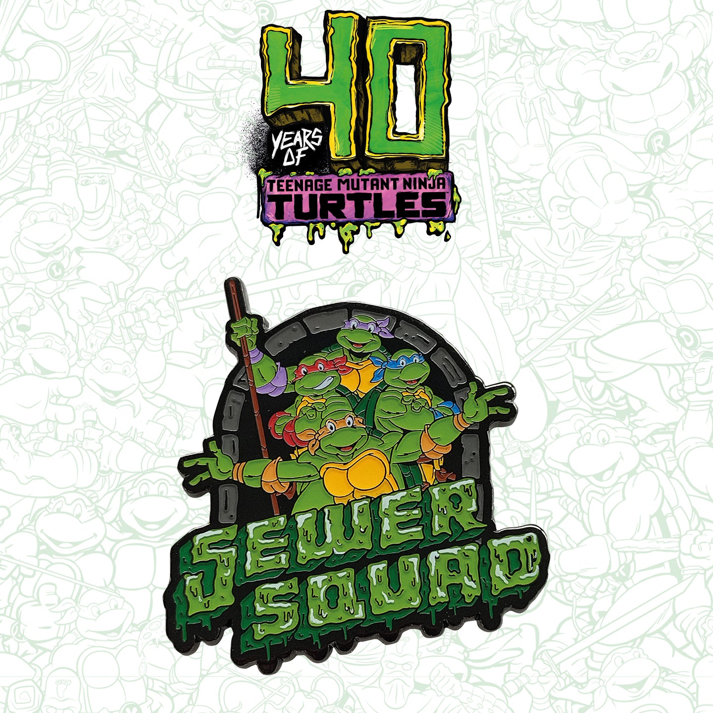 Teenage Mutant Ninja Turtles Limited Edition 40th Anniversary Pin Badge