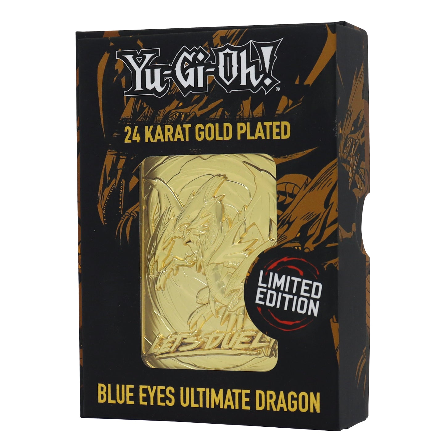 Yu-Gi-Oh! Limited Edition 24k Gold Plated Blue Eyes Ultimate Dragon Me ...