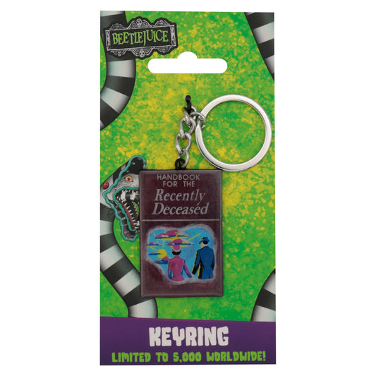 Beetlejuice Handbook of the Recently Deceased Keyring