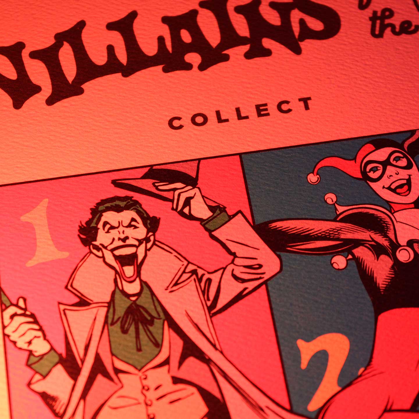 DC 90th Anniversary Villains A3 Art print