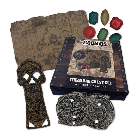 The Goonies Limited Edition Treasure Set featuring all items included