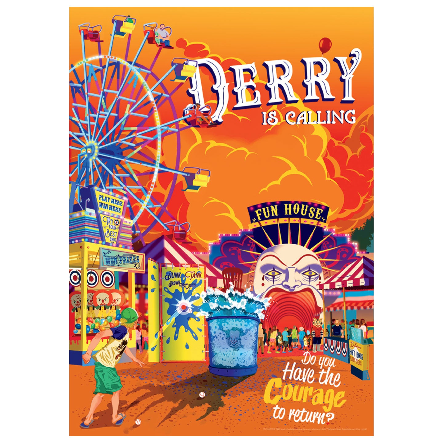 IT Derry Fairground A3 Art Print