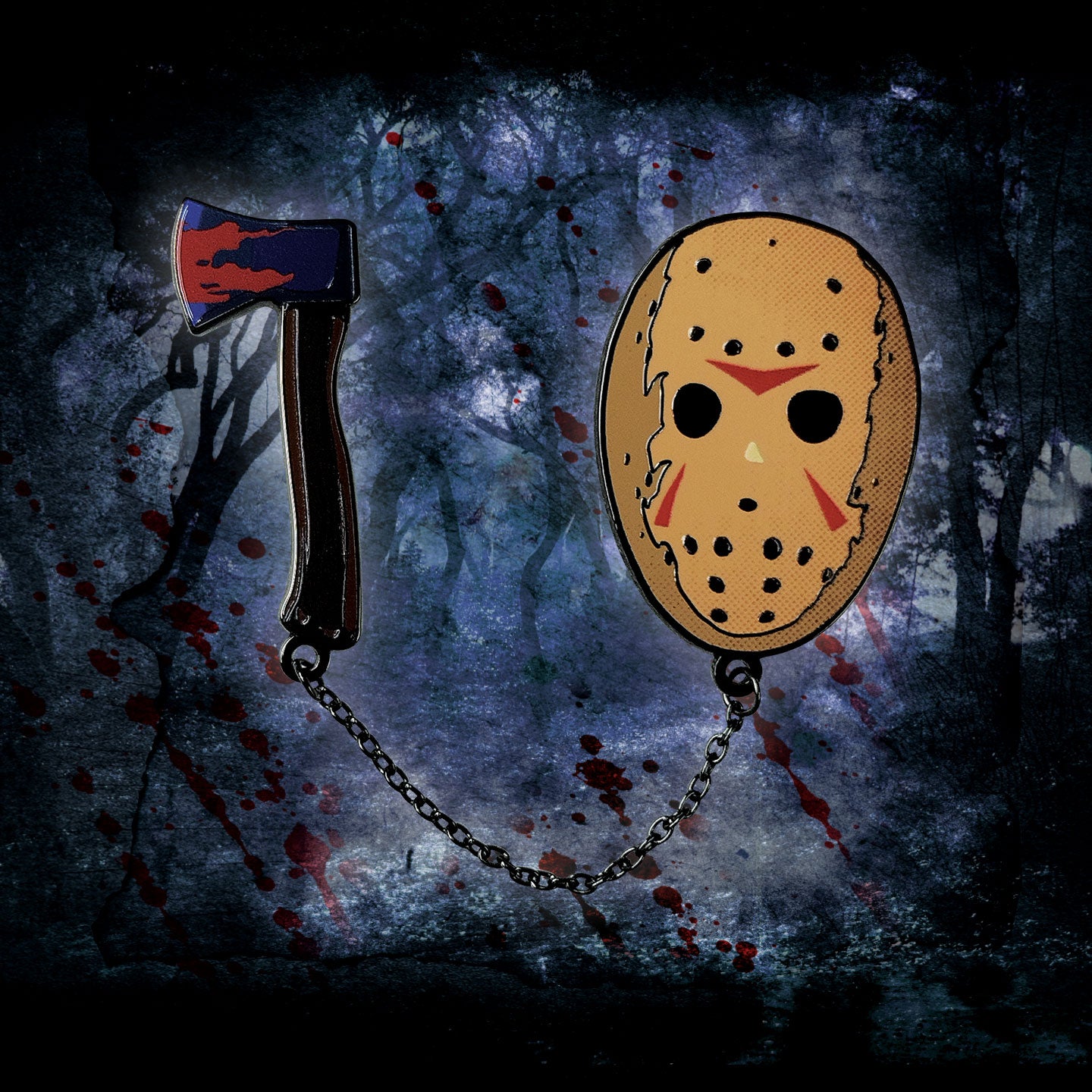 Friday the 13th Pin Badge Set