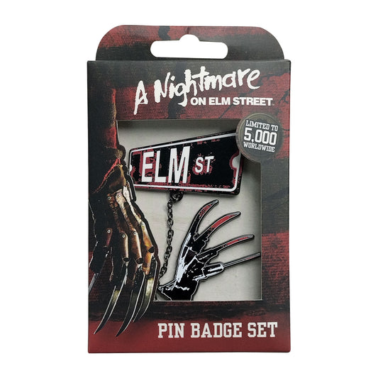 Nightmare on Elm St Pin Badge Set