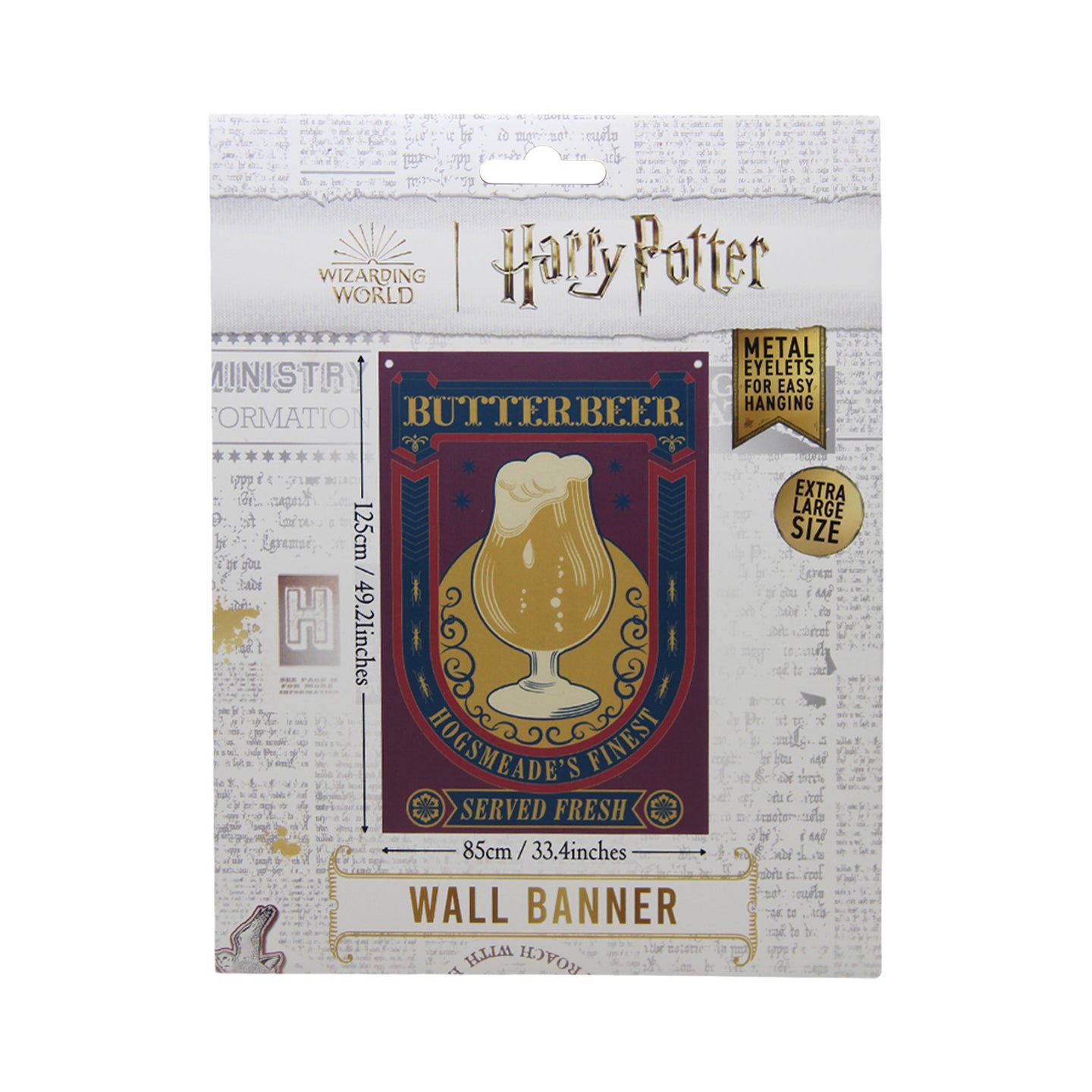 Harry Potter Butterbeer Wall Banner Packaging