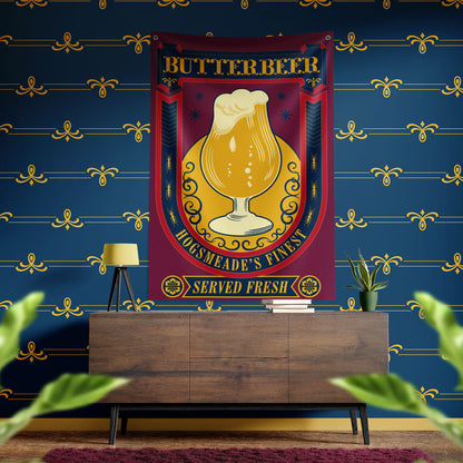 Harry Potter Butterbeer Wall Banner Lifestyle Shot