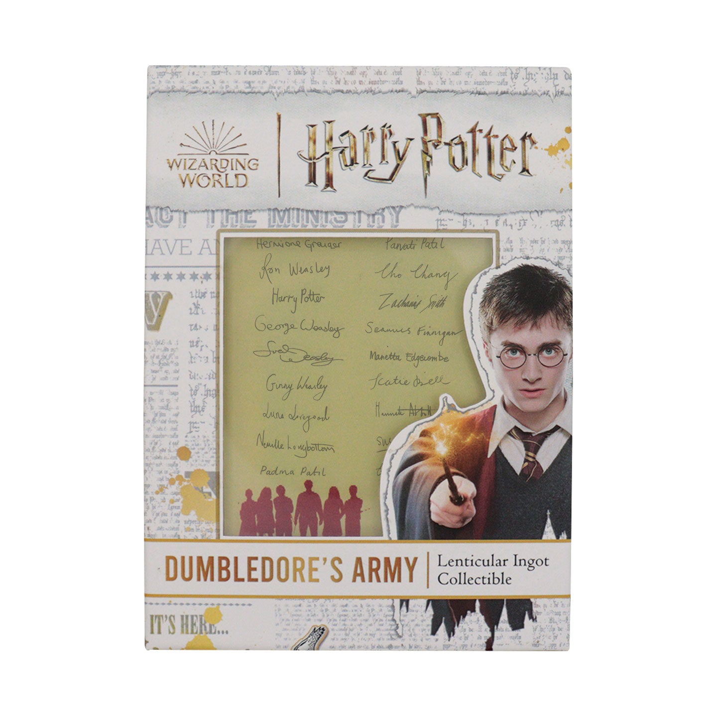 Harry Potter Dumbledore's Army Ingot Packaging Front