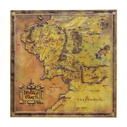 The Lord of the Rings Metal Map