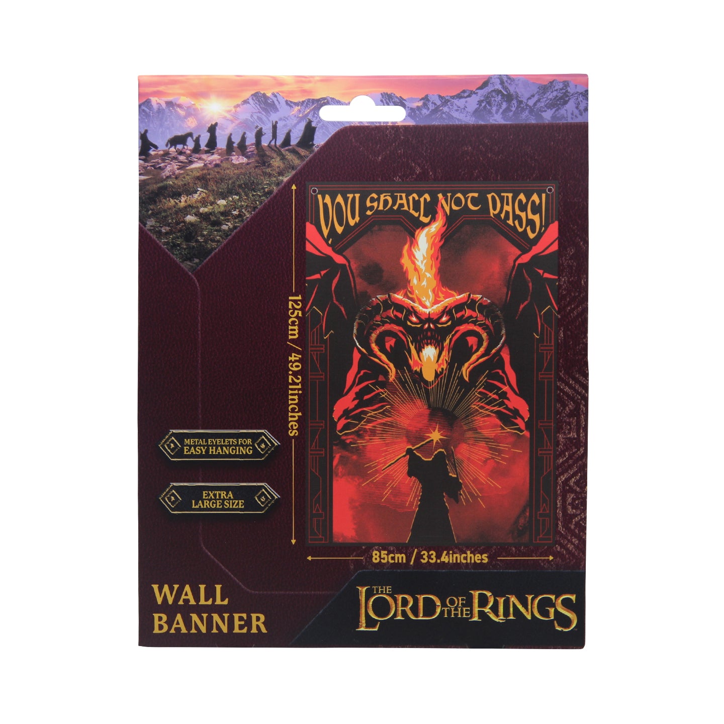 The Lord of the Rings Wall Banner packaging Front