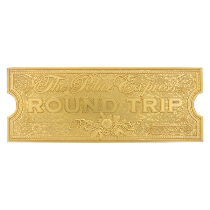 The Polar Express 24k Gold Plated Train Ticket Reverse View