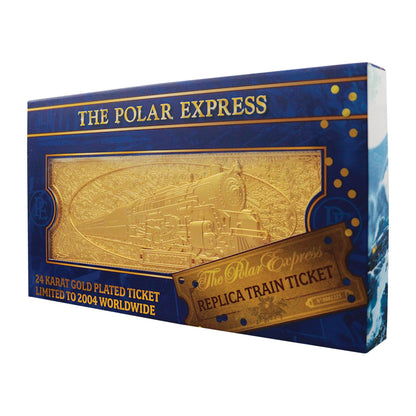 The Polar Express 24k Gold Plated Train Ticket Packaging Front