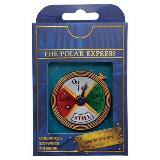 The Polar Express Conductor's Stopwatch Spinning Pin Badge